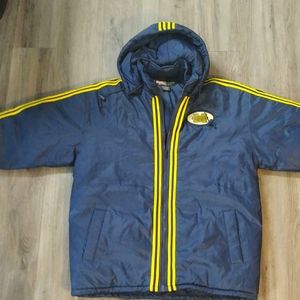 This is a Set! Michigan Navy Blue and Yellow Waterproof Winter Coat & Snow Pants